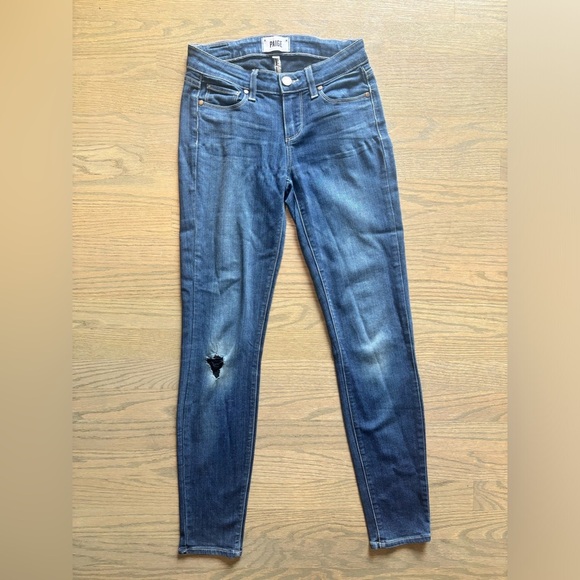 PAIGE Verdugo Ankle Cropped Jeans women’s size 25 - Picture 1 of 6